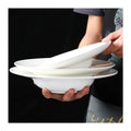 High Quality Nordic Vintage Ceramic Deep Dish Dinner Plates Porcelain Gold Rim Bone China Soup Plate for Restaurant