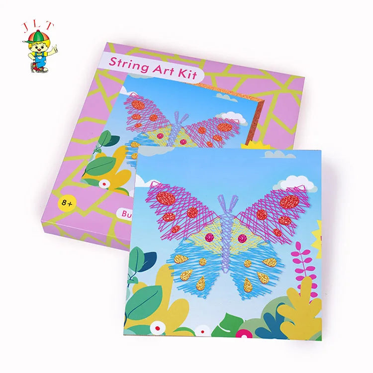 New Popular Wonderful Diy String Art Creative Educational String Art Kit Colorful Diy String Wire Drawing Craft Kit for Kids