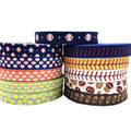 100 Yards Football Rugby Tennis Ball Softball Print Fold Over Elastic Soccer Golf Sport Elastic Ribbon for DIY Hair Accessories