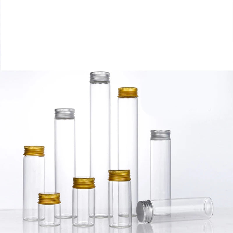 Diameter 30mm Accept Custom Logo High Grade Borosilicate test Tube Bottle Glass Sample Vials with Screw Cap
