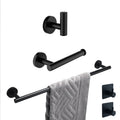Modern 304 Stainless Steel Wall Mounted Bathroom Accessories Set Brushed Finish Metal Design