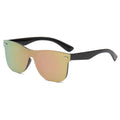 Wholesale Custom Logo Fashionable One Piece Frameless Photochromic Sunglasses Adults Men's Women's Multi-Colored Lens PC Frame