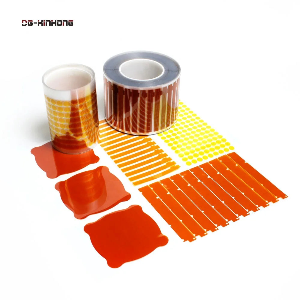 2- High Temperature Heat Resistant Die Cutting Polyimide Pi Film Silicone Adhesive Kaptons Tape Discs Dots