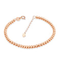 18K Gold Beads Bracelet Anklet Necklace Set Bulk Sale Options 2mm-5mm Au750 Cute Religious Style Length 12-45cm Customizable
