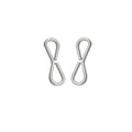 Stainless Steel Swivel Metal Curtain Rods Set S Hooks Heavy Duty S 8 Shaped Hangers for Bathroom Kitchen