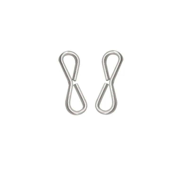 Stainless Steel Swivel Metal Curtain Rods Set S Hooks Heavy Duty S 8 Shaped Hangers for Bathroom Kitchen