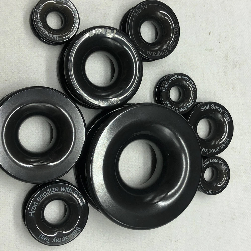 Hard Anodize with PTFE Coating CNC Machined Metal Low Friction for Ring Anneau Cheap Price Wire EDM Type