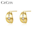 CZCITY Cute Stylish 925 Sterling Silver Jewellery Designer Fashion Hoop Earrings for Women 2026
