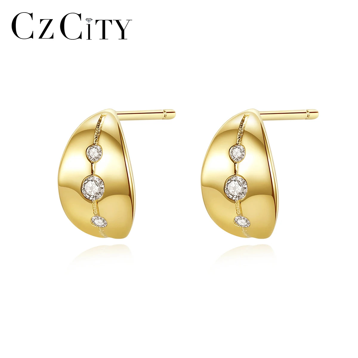 CZCITY Cute Stylish 925 Sterling Silver Jewellery Designer Fashion Hoop Earrings for Women 2026