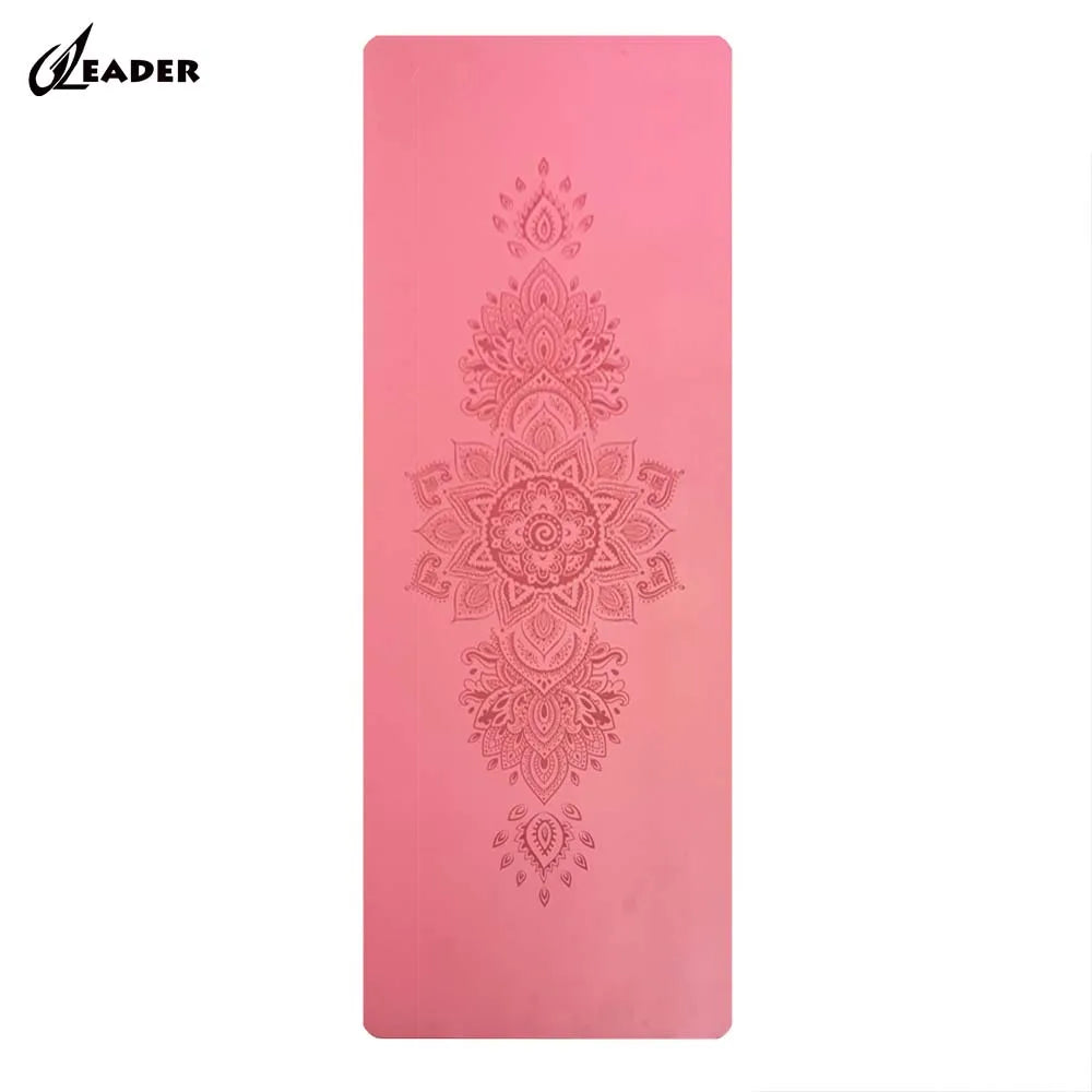 Professional Luxurious Customizable Red Natural Rubber PU Yoga Mats