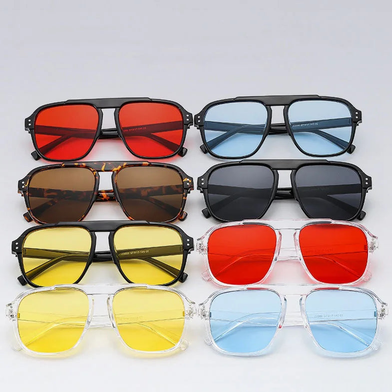 2022 Hot Sale Square Sunglasses Women Trendy Ins Style Fashion Sunglasses Men Candy Color Fashion Sunglasses 2022