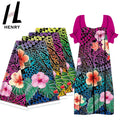 Popular Hawaii Plants Floral&Tribal Digital Print Colorful Patterns Polyester Satin Fabric for Women