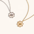 Dingran Factory Wholesale 18k Gold Plated Eight-point Star Zircon Star Shell Necklace for Women