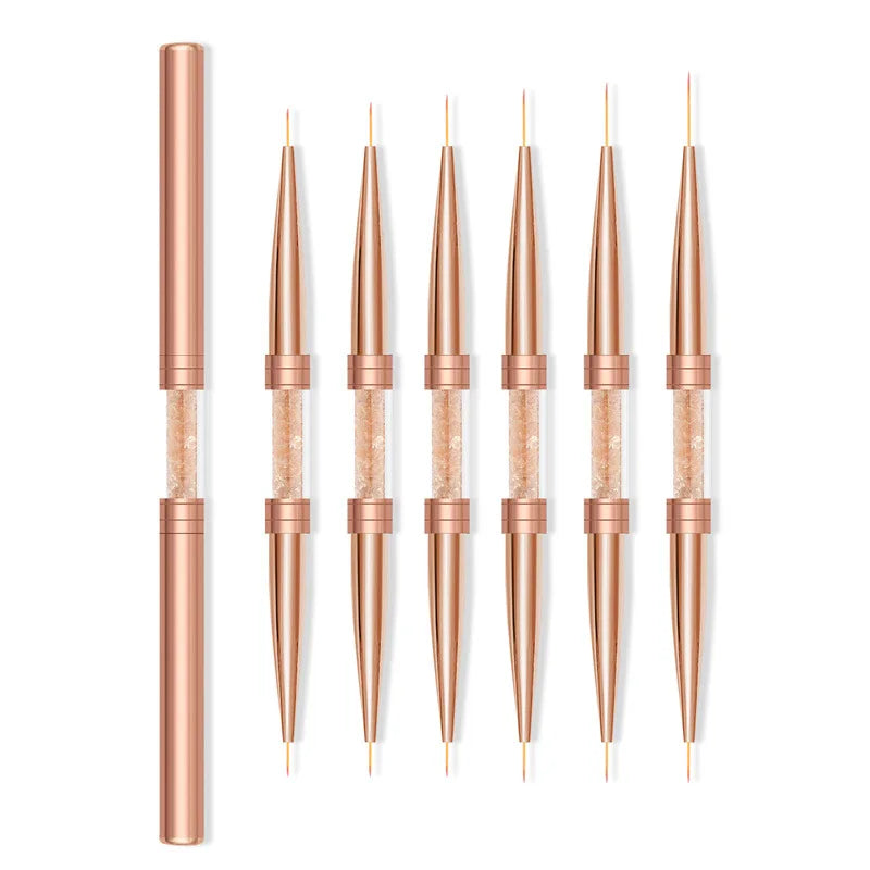 6pcs Hot Sale Professional Pull Line Phototherapy Painting Brush Set