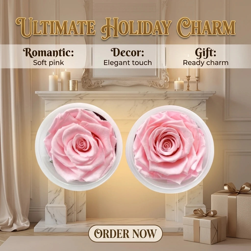 HFlora Wholesale High Quality Preserved Roses Flower Head 7-8cm Yunnan Natural Eternal for Wedding Valentine's Day Graduation
