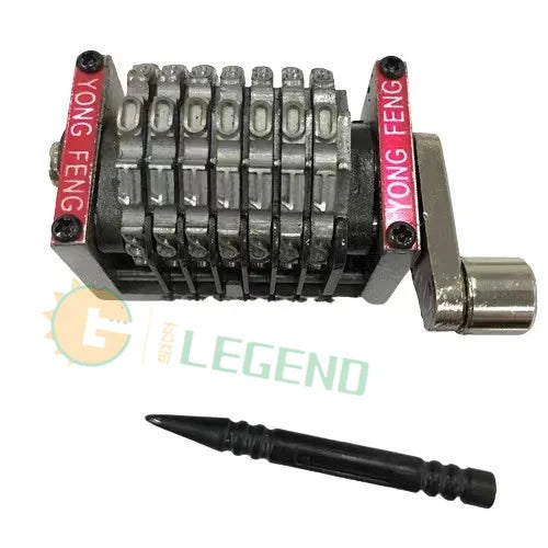 GDLEGEND Wholesale Steel Numerator 7 Digits Horizontal and Vertical GTO 18.9'' Number Box Offset Machine Part Numbering Machine