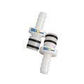 [ML0104CH] 1/4 Inch Hose Barb Non-Valved In-Line Coupling Insert Quick Disconnect Pipe Fittings