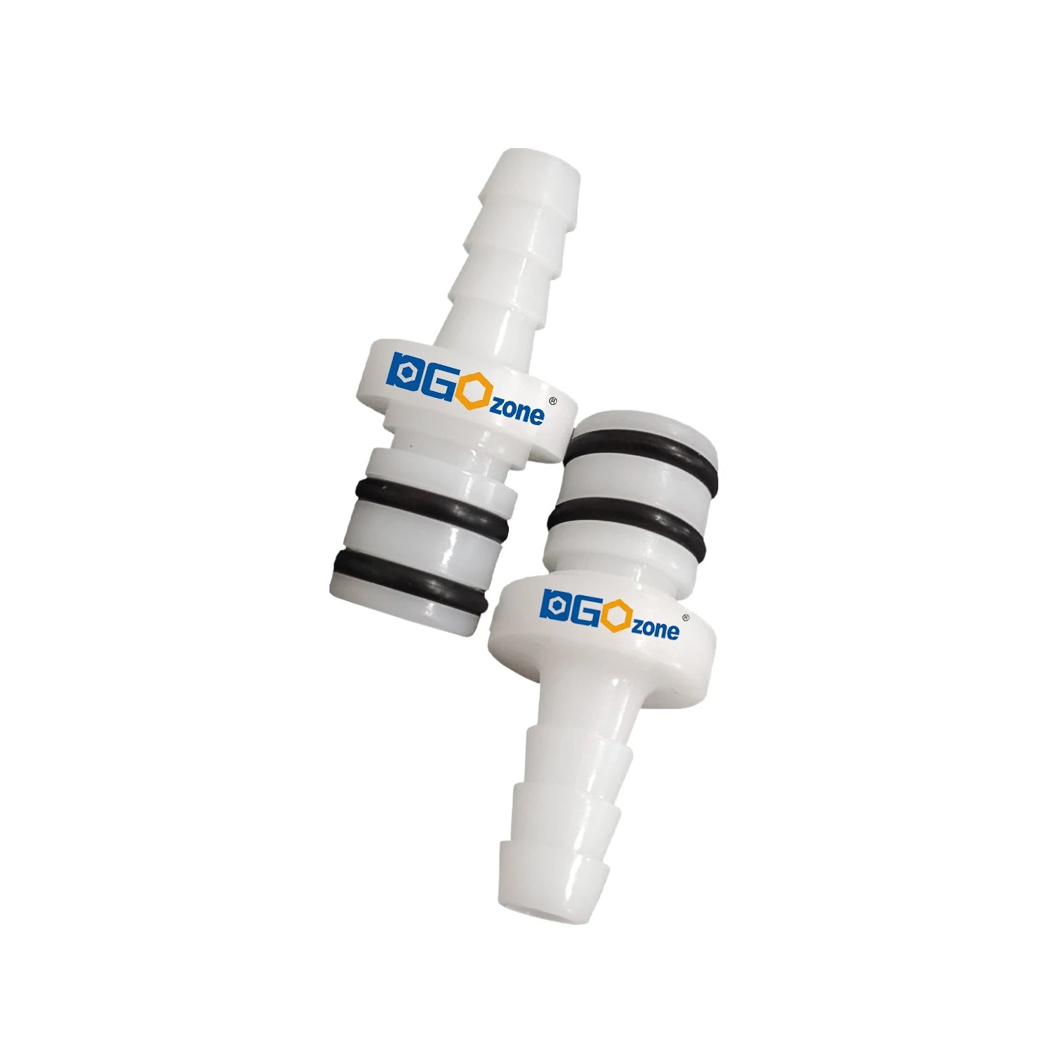 [ML0104CH] 1/4 Inch Hose Barb Non-Valved In-Line Coupling Insert Quick Disconnect Pipe Fittings