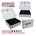 Custom Corrugated Cardboard Card Storage Box with Dividers Shampoo 3 Bottles Storage Shipping Box