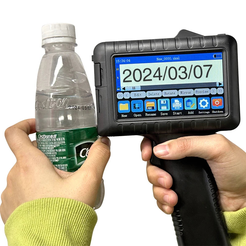 Faith 12.7mm Portable Manual Inkjet Label Printer Customizable Handheld Printing Machine Coding Machine