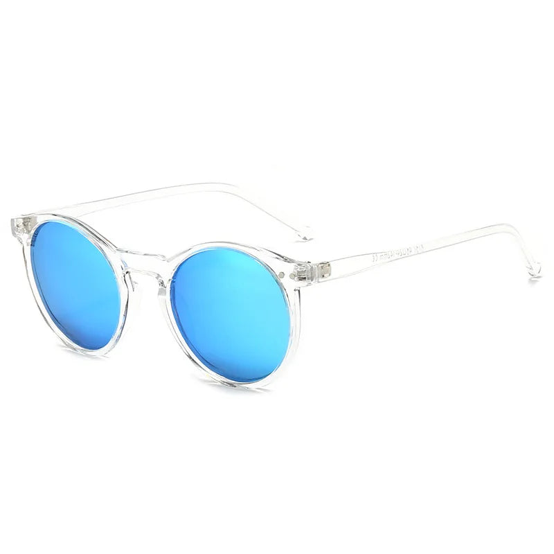 Popular Sunglasses Polarized  Fishing Driving Round Frames Transparent Frame Sunglasses 2021 Woman Shades Custom Shades Logo