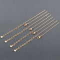 M1138 2pcs/lot Jewelry Connectors DIY Bracelet & Extend Chain Pass REACH Nickel Free 18k Gold Plated Copper Bag Packaging