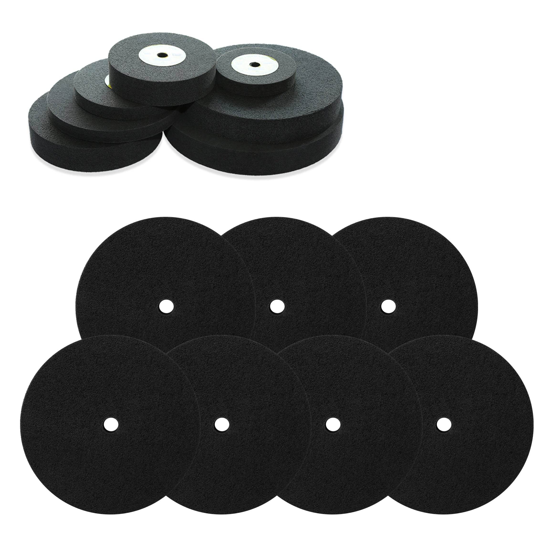 Hot Sale Product Grey Non Woven Nylon Polishing Wheel Fiber Stainless Steel for Metal