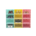 Wholesale Transparent Plastic Sneaker Storage Boxes Square Acrylic Drawer Type Rop Front Magnetic Clear Shoe Box Stackable Shoe