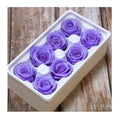 4-5cm Preserved Rose Flowers Immortal Rose Real Touch Flower Head Flowers Artificial Preserved Rose Bud MegaBDM