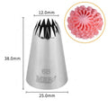 #6B Icing Piping Nozzles Cream Baking Pastry Cake Tip Decorating Tools Stainless Steel Nozzle Cupcakes Baking Tool