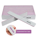 Zebra White Double-sided Emery Board Manicure Art Tools Nail File Set 80 100 150 180 Grit Nail File