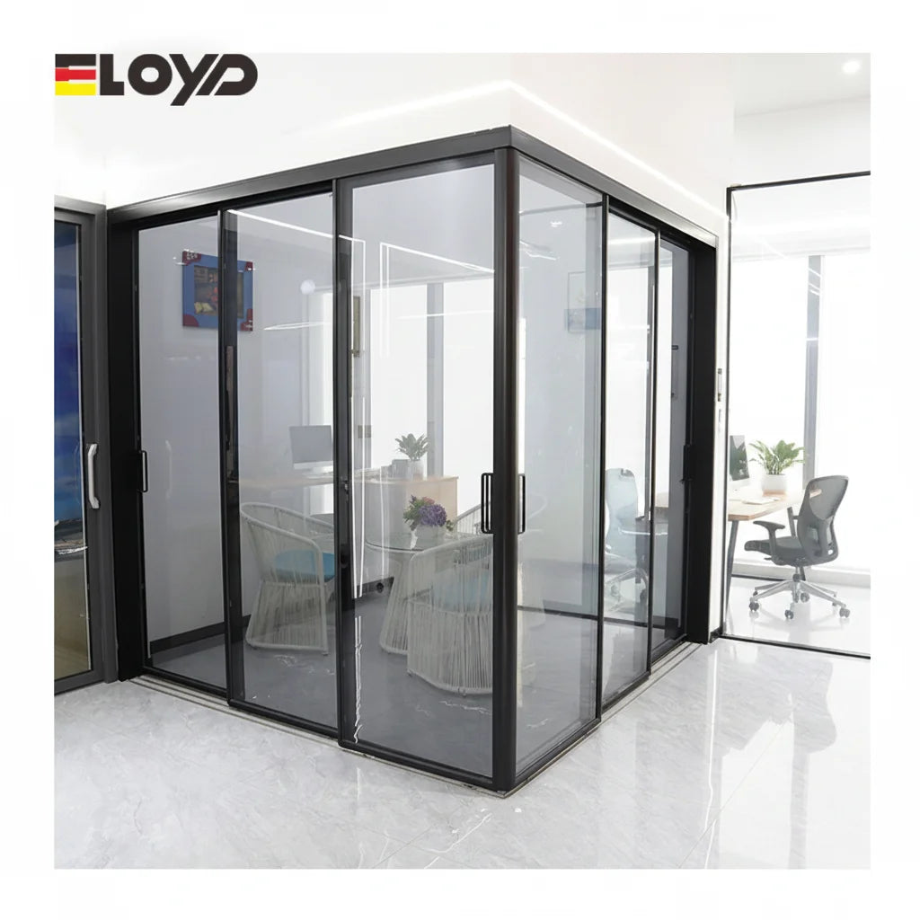 Eloyd Modern Design Aluminium Sliding Doors Soundproof and Waterproof for Interior Use for Houses