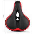 Simple MTB Bike Saddle with Shockproof Design Reflective Feature Ventilation Leather Shell
