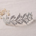 SLBRIDAL Art Deco Crystals Rhinestones Alloy Wedding Crown Bridal Queen Princess Pageant Party Tiara Bridesmaids