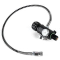 M18x1.5 PCP Tank Dual Gauge Charging Valve Air Fill Station Paintball Gas Cylinder Refill Adapter 400bar 6000psi With 50cm Hose