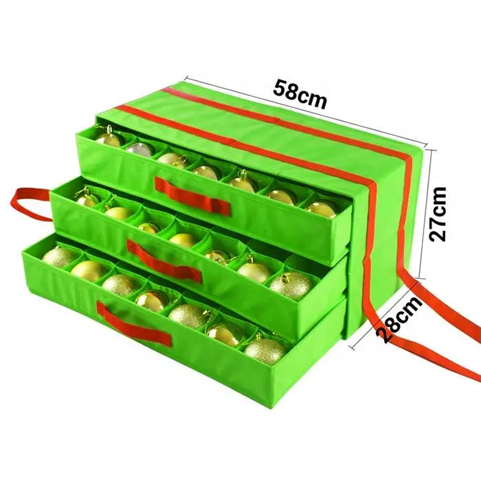 Hot Sell Holiday Foldable Christmas Ornament Storage Organizers Storage Used for Storing Things