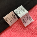 Silk Printing Book Cover Fold Satin Hem Labelglossy Surface Printing Hem Tag for Pocket