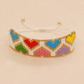 2023 Go2boho Women's Handmade Boho Jewelry Colorful Love Heart for Bracelet Miyuki Beads Adjustable Lover for Bracelet New Gifts