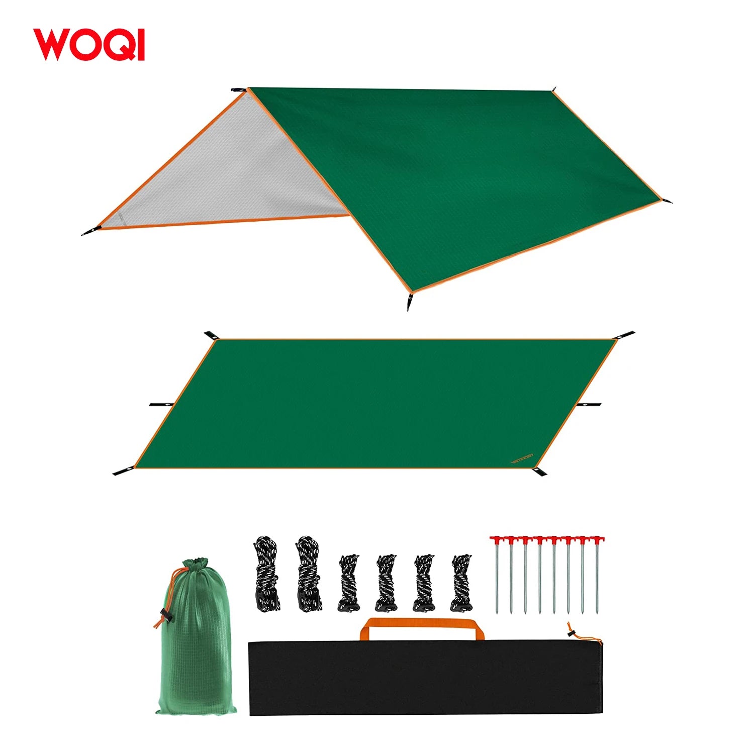 WOQI Camping Tent Waterproof Fabric Waterproof UV Resistant Multi Functional Outdoor Travel Sunshade