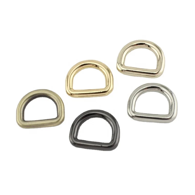 Nolvo World 13*11 mm 1/2" Small D Ring Buckle for Bag Fittings Adjustable Ring Diy Bags Parts