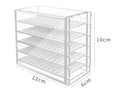 5-Layer Acrylic Eyelash Storage Box Clear Lash Organizer and Display Tray for Grafting Lash Extension for Display Racks