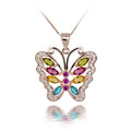 Silver 925 Pendant Corrente De Prata 925 Necklace Pendant 5A+CZ Stone Butterfly Pendant