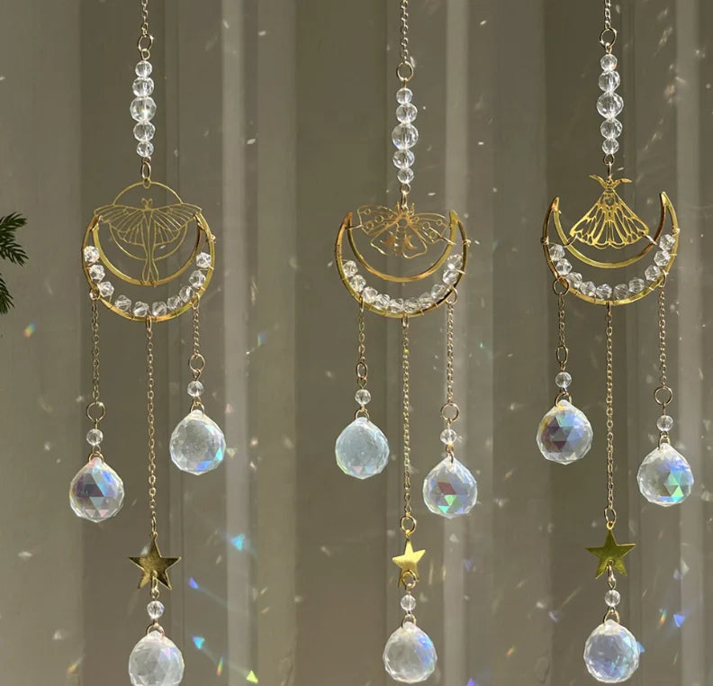 Moon Butterfly Sun Catcher Window Decoration Home Decorations Garden Crafts Wall Decor Sun Catcher