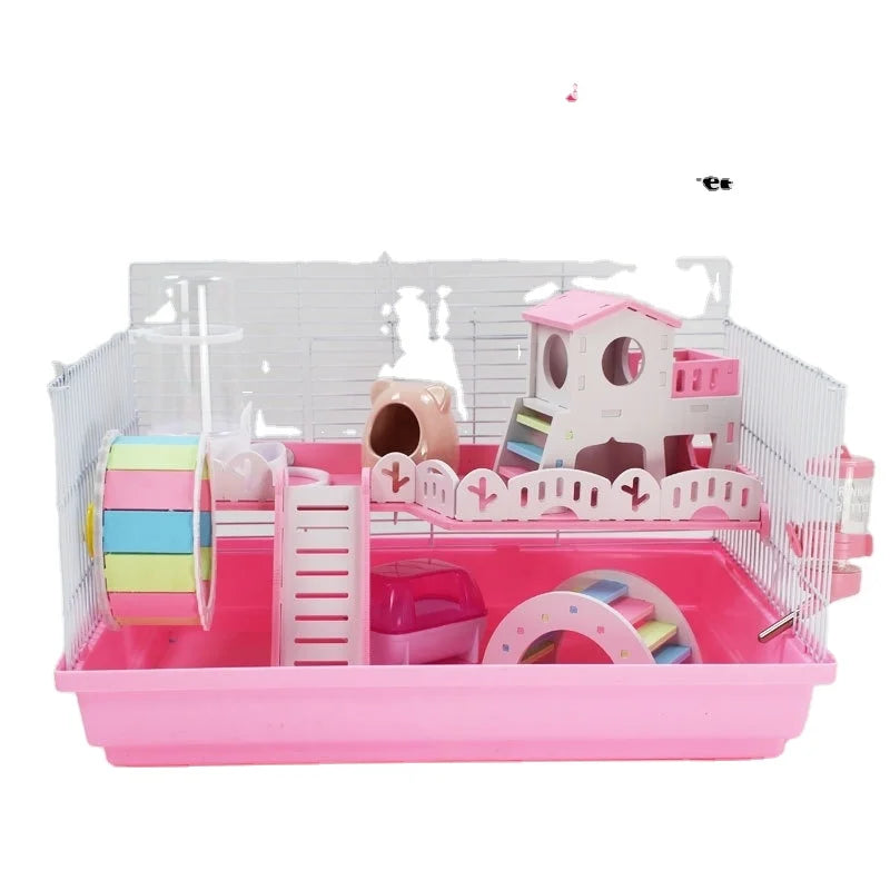 Kingtale Luxury Pet Toys Large Double-layer Many Styles of Cute Hamster Cage Villa Packages