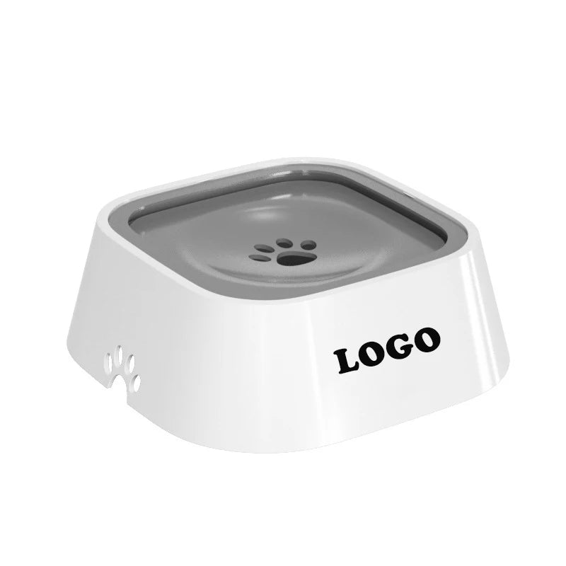 AMZ Hot Seller Pet Supplies Travel Slow Drinking Large Capacity No Splash Dog Bowl for Custom Printed Logo