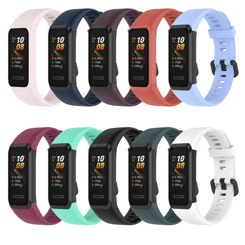 Silicone Wrist Strap for Huawei Band 4 Smart Wristband Replacement Strap for Honor Band 5i Bracelet