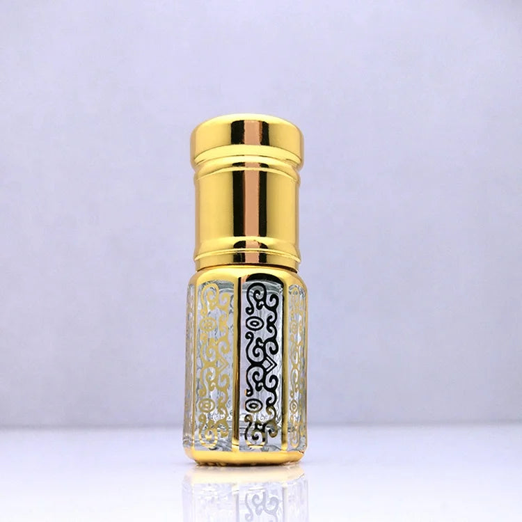 Luxury Roll on Gold Glass Bottle Oud Bottle 6ml Attar Bottle 3ml