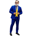 2025 New Style Groomsmen Suit Set for Men Suits Party Groom Tuxedos Blue Wedding Best Man ( Jacket+Pants+Vest )Plus Size Blazers