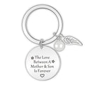 Stainless Steel to My Daughter Son Key Chain the Love Between Father Mother and Daughter Son Is Forever Key Chains Key Rings