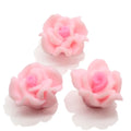100pcs 14mm Handmade Polymer Clay Flower Loose Spacer Beads Miniature Rose Flowers for DIY Necklace Bracelet Jewelry Crafts